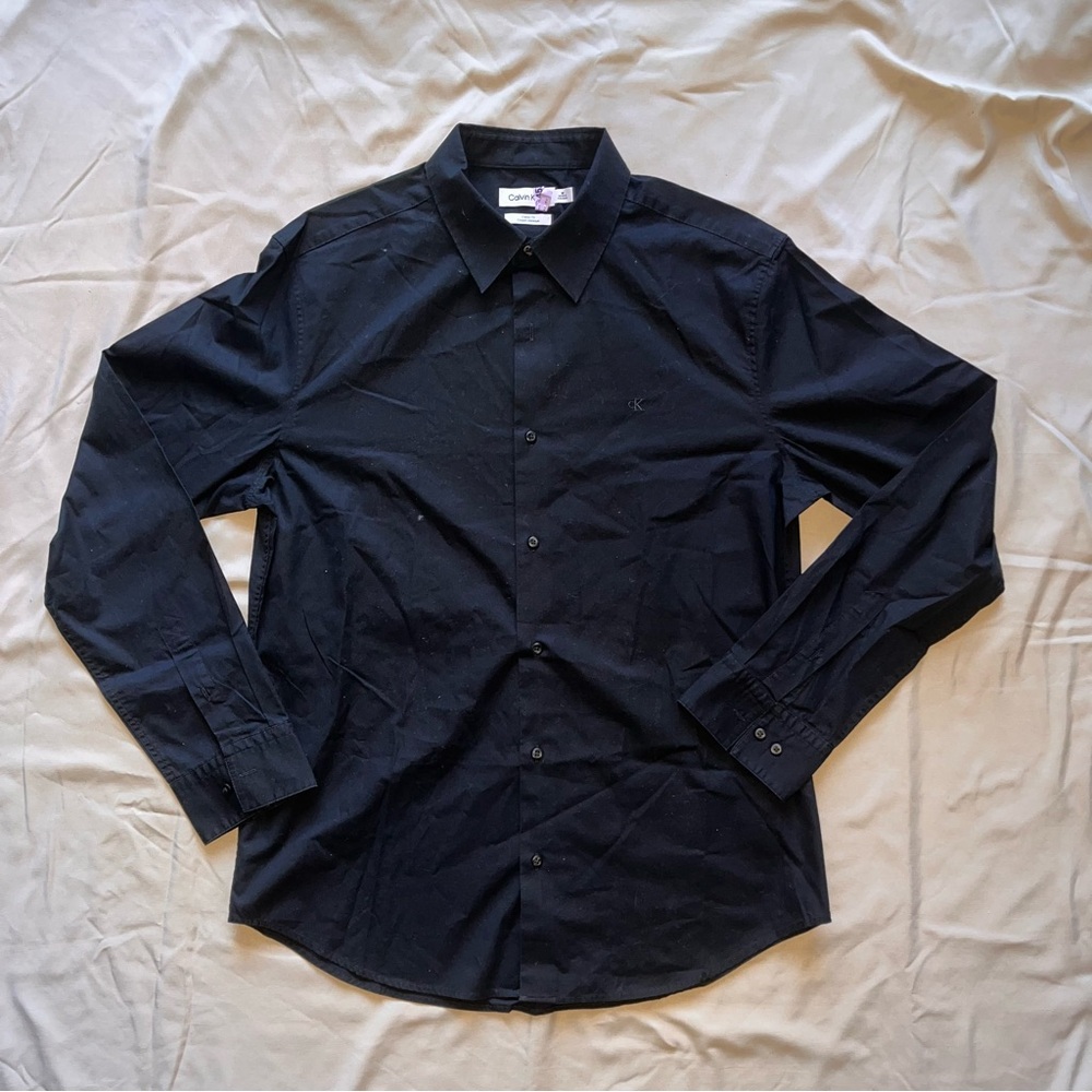 Calvin Klein Black Casual Button Down Shirt
